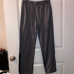 grey under armor relaxed unisex fleece sweat pants